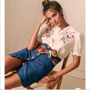 NWT Sezane Hayda skirt